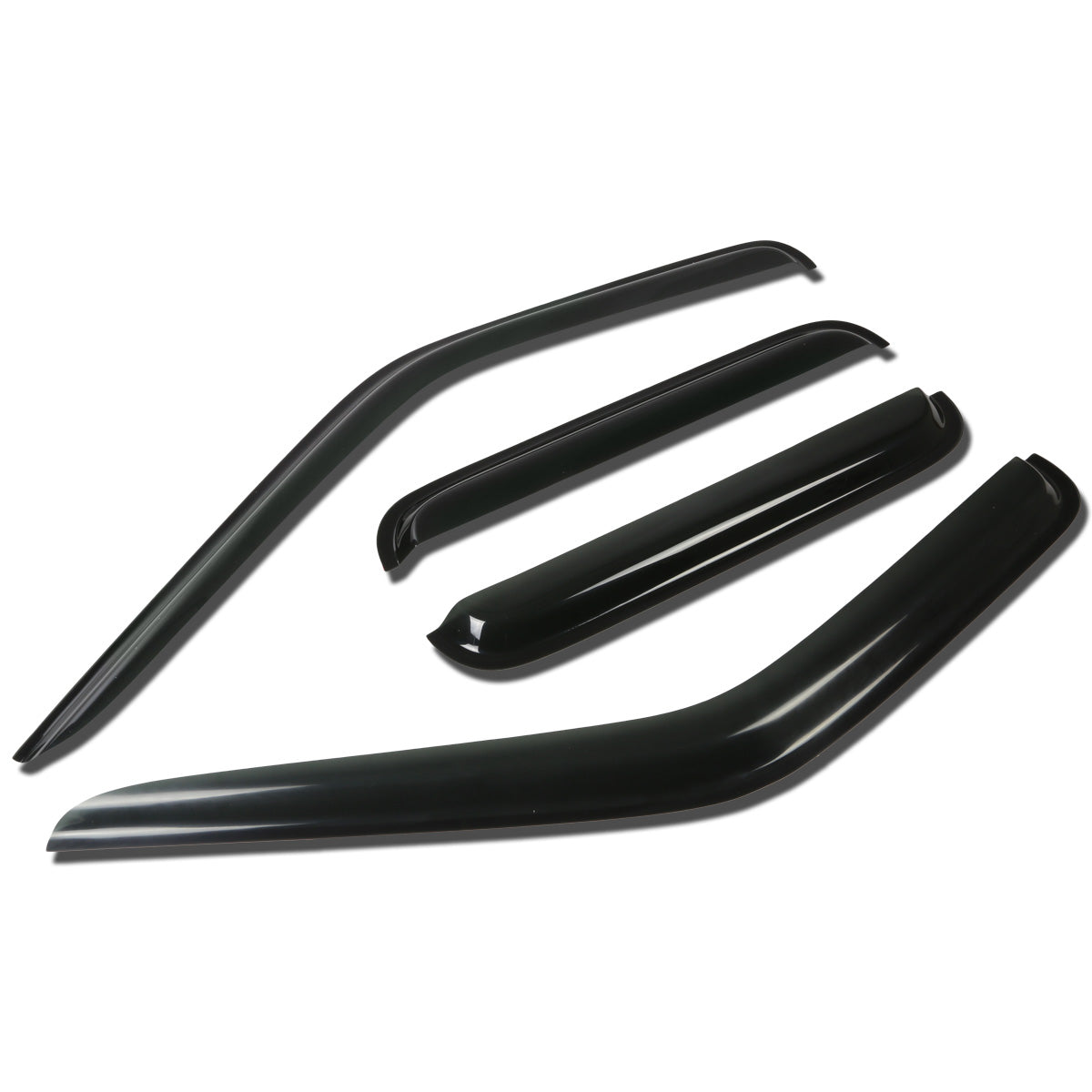 PROTECTOR DE VENTANA WINDOW VISORS - 00-04 NISSAN FRONTIER 4-DR - 4PCS - CREW CAB - DARK SMOKE