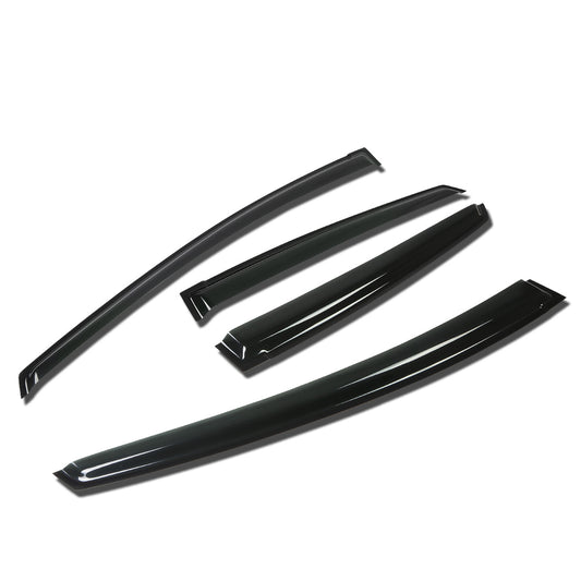 PROTECTOR DE VENTANA WINDOW VISORS - 10-15 TOYOTA PRIUS / 12-15 TOYOTA PRIUS C, PLUG IN 4D-DR - 4PCS - DARK SMOKE