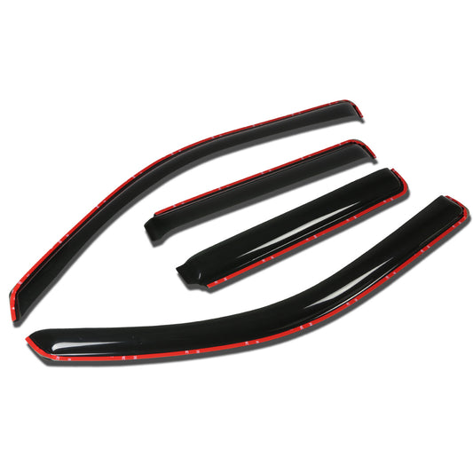 PROTECTOR DE VENTANA WINDOW VISORS - 02-06 CHEVY TRAILBLAZER EXT, GMC ENVOY XL / 04-05 GMC ENVOY XUV / 03-08 ISUZU ASCENDER - FITS MODELS WITH 7 PASSENGER ONLY - 4PCS - IN-CHANNEL - DARK SMOKE