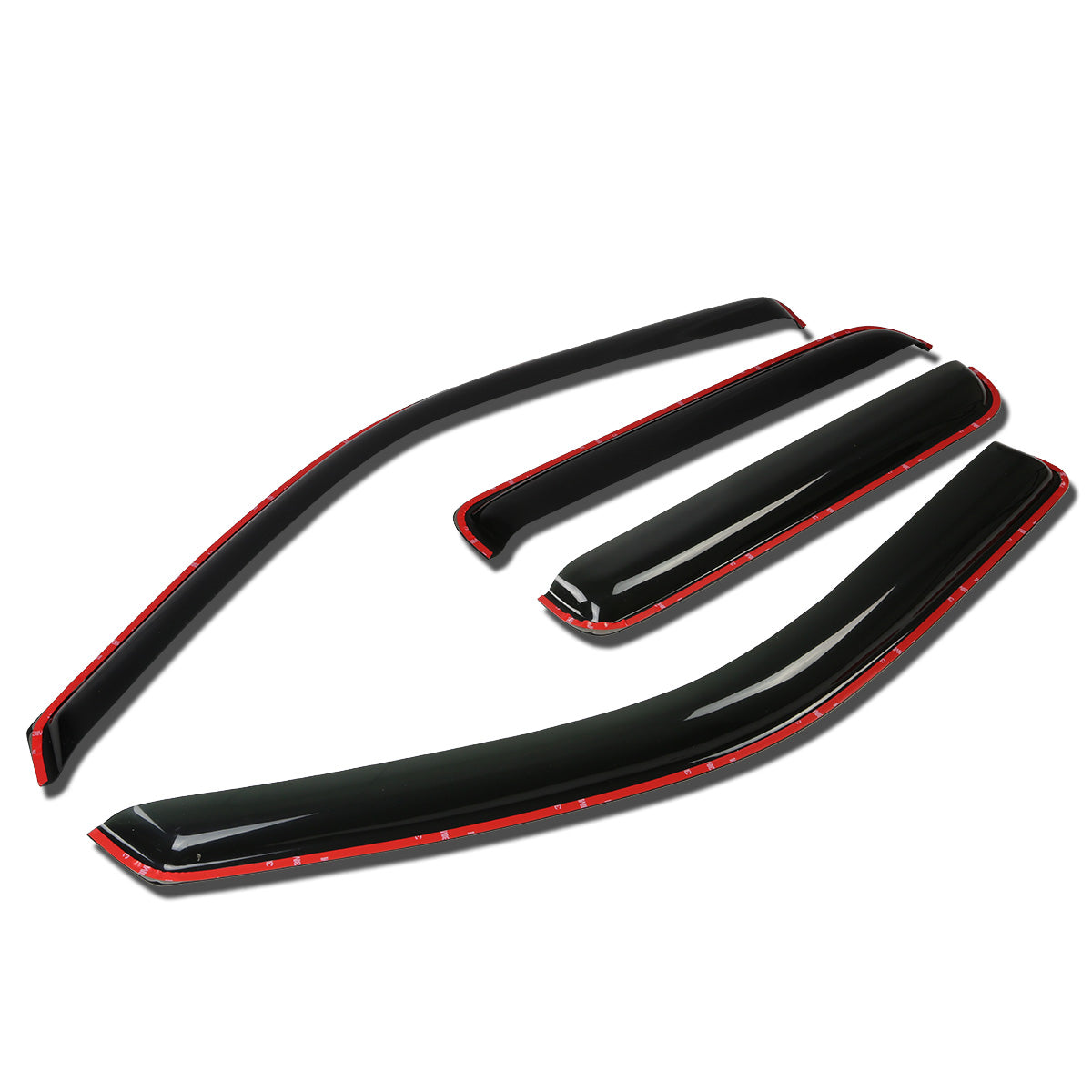 PROTECTOR DE VENTANA WINDOW VISORS - 04-12 CHEVY COLORADO, GMC CANYON - CREW CAB - 4PCS - IN CHANNEL - DARK SMOKE