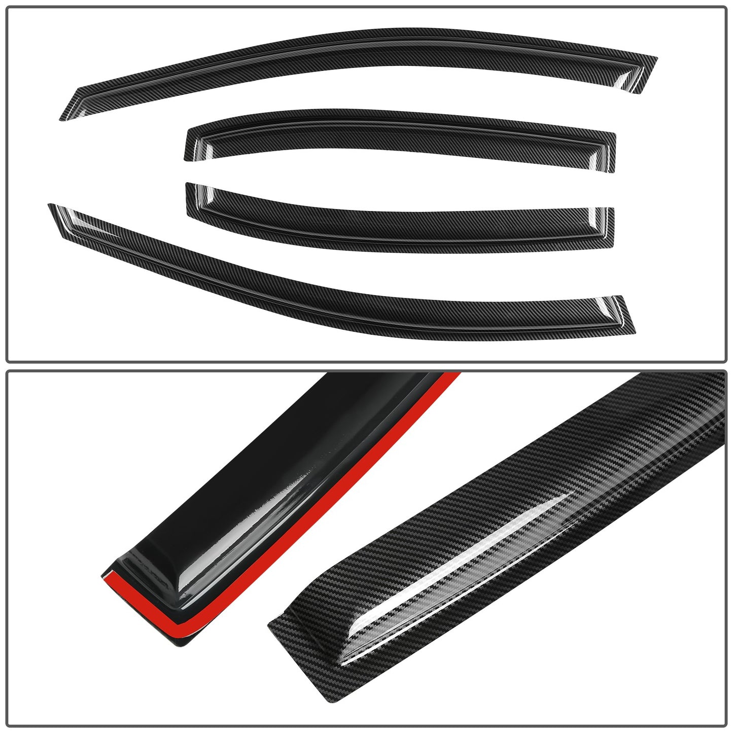 PROTECTOR DE VENTANA WINDOW VISORS - HYUNDAI SONATA 2006-2010 - 4PCS - SMOKE