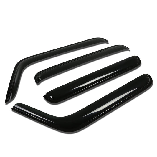 PROTECTOR DE VENTANA WINDOW VISORS - 07-14 JEEP WRANGLER 4-DR - 4PCS - DARK SMOKE