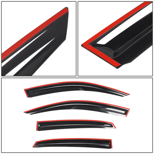 PROTECTOR DE VENTANA WINDOW VISORS - 16-21 HONDA CIVIC HATCHBACK 10TH GENERATION TYPE-R EX EX-L LX SPORT TOURING