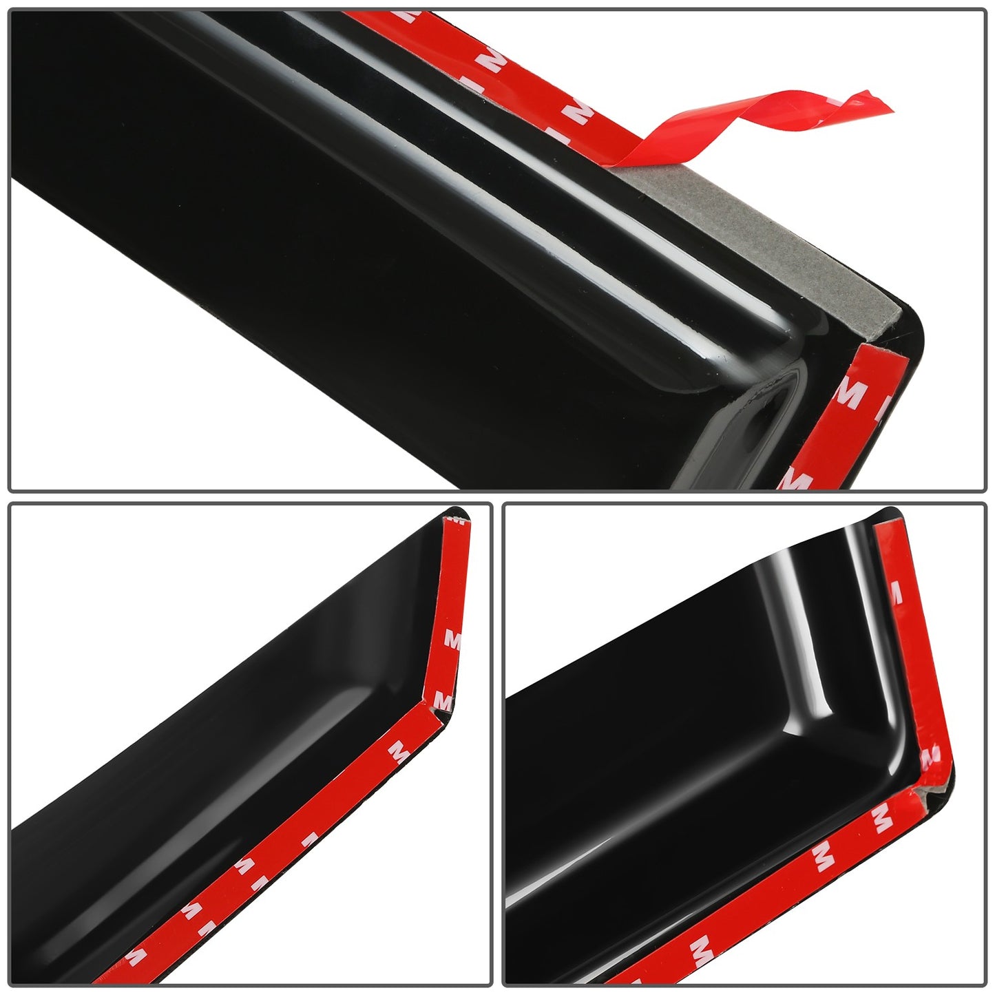 PROTECTOR DE VENTANA WINDOW VISORS - 01-10 CHRYSLER PT CRUISER - EXCLUDES CONVERTIBLE MODELS - CARBON FIBER PATTERN STYLING - 4PCS - BLACK
