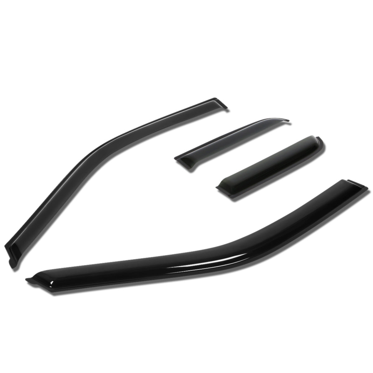 PROTECTOR DE VENTANA WINDOW VISORS - 15-17 FORD F-150 / 2017 FORD F-250, F-350 SUPER DUTY - EXTENDED CAB - 4PCS - DARK SMOKE