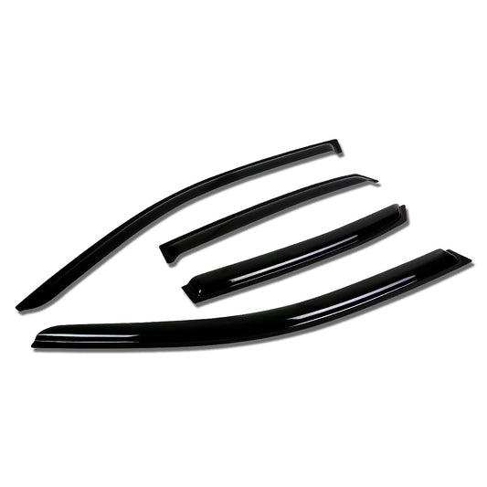 PROTECTOR DE VENTANA WINDOW VISORS - 02-08 AUDI A4 , S4 / 07-08 AUDI RS4 - FITS 4-DOOR SEDAN MODELS ONLY - 4PCS - DARK SMOKE