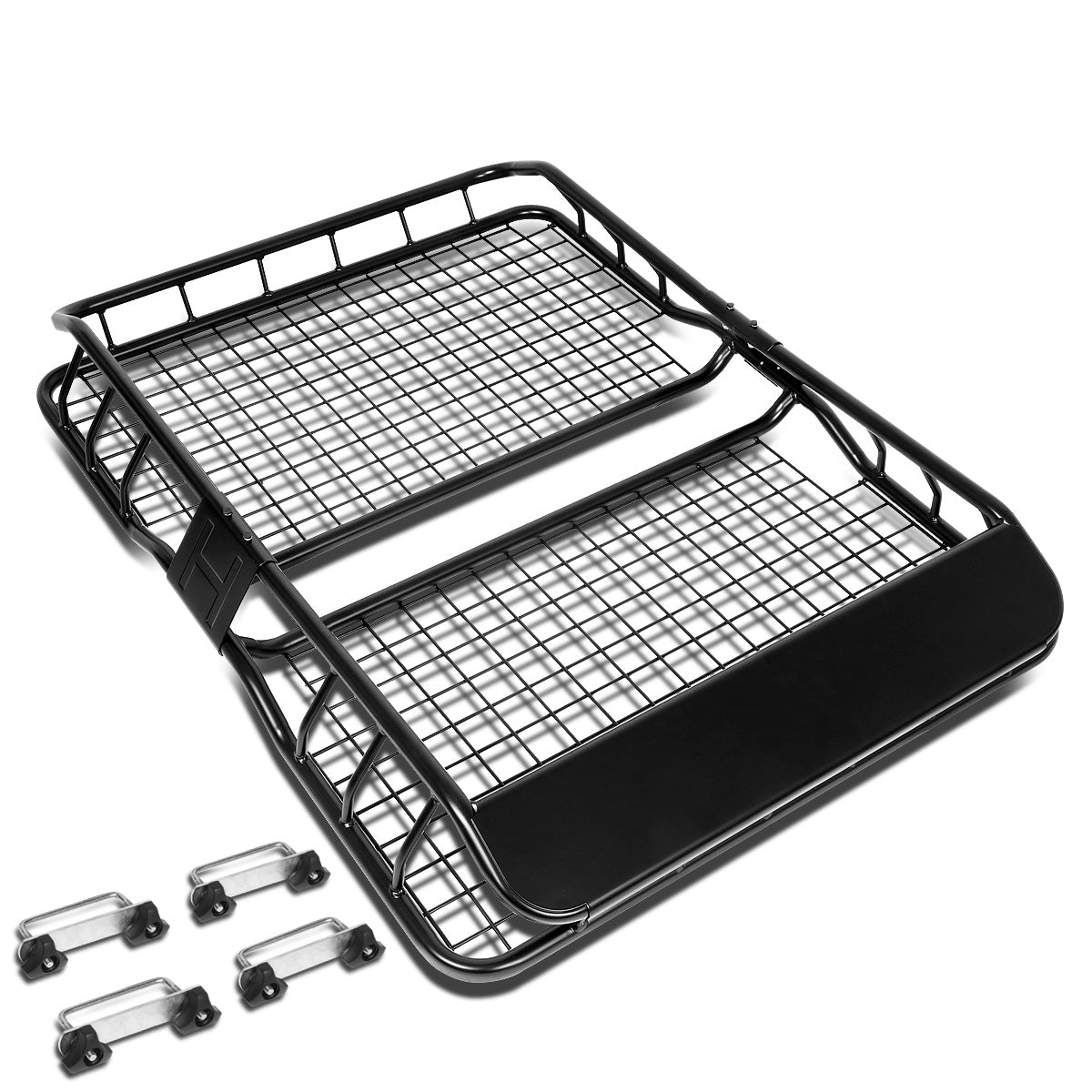 PORTAEQUIPAJE ROOF CARGO BASKET - 36" - W/ WIND FAIRING - BLACK
