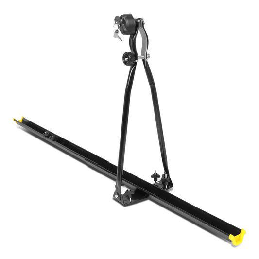 PORTAEQUIPAJE BICYCLE ROOF MOUNT RACK - UPRIGHT - W/ LOCK - BLACK