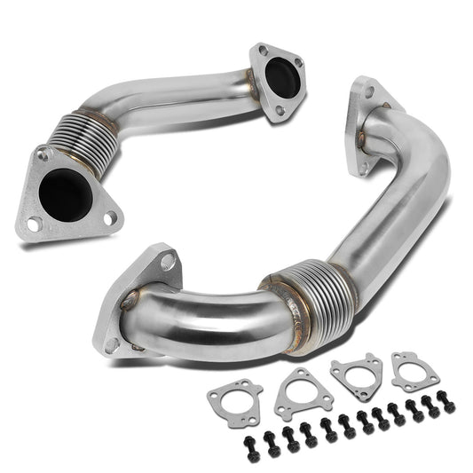 nan TURBO UP PIPE KIT - 01-16 CHEVY SILVERADO 2500HD, 3500HD, GMC SIERRA 2500HD, 3500HD - FITS 6.6L V8 TURBO DIESEL MODELS - REPLACES EGR SYSTEM