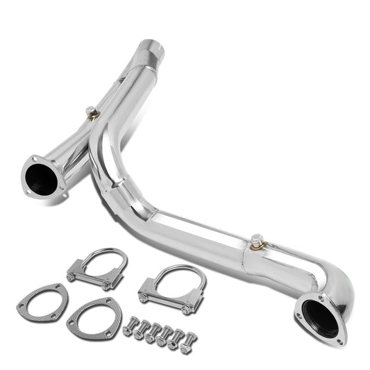 nan Y-PIPE EXHAUST - STAINLESS STEEL - 09-14 DODGE RAM 1500 5.7L V8 - FITS AUTOMATIC TRANSMISSION MODELS ONLY - FITS 2WD/ 4WD MODELS ONLY - FITS LONG TUBE HEADERS ONLY - REQUIRES CUTTING OF EXISTING EXHAUST FOR INSTALLATION