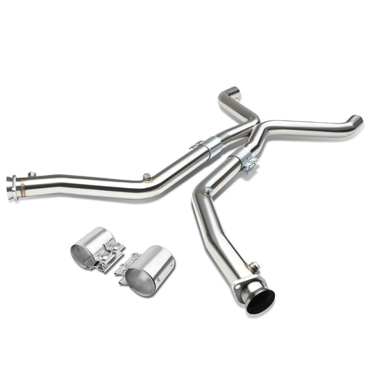nan X-PIPE - EXHAUST - SS - 11-14 FORD MUSTANG 3.7 V6 - FITS ORIGINAL OR SHORTY HEADERS
