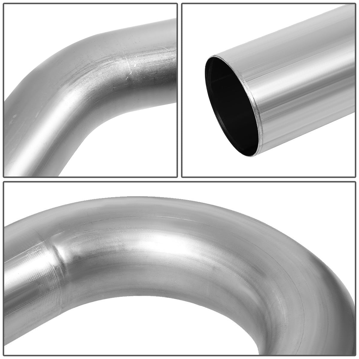 nan EXHAUST PIPES - UNIVERSAL PIPING KIT - POLISHED - 2.25"