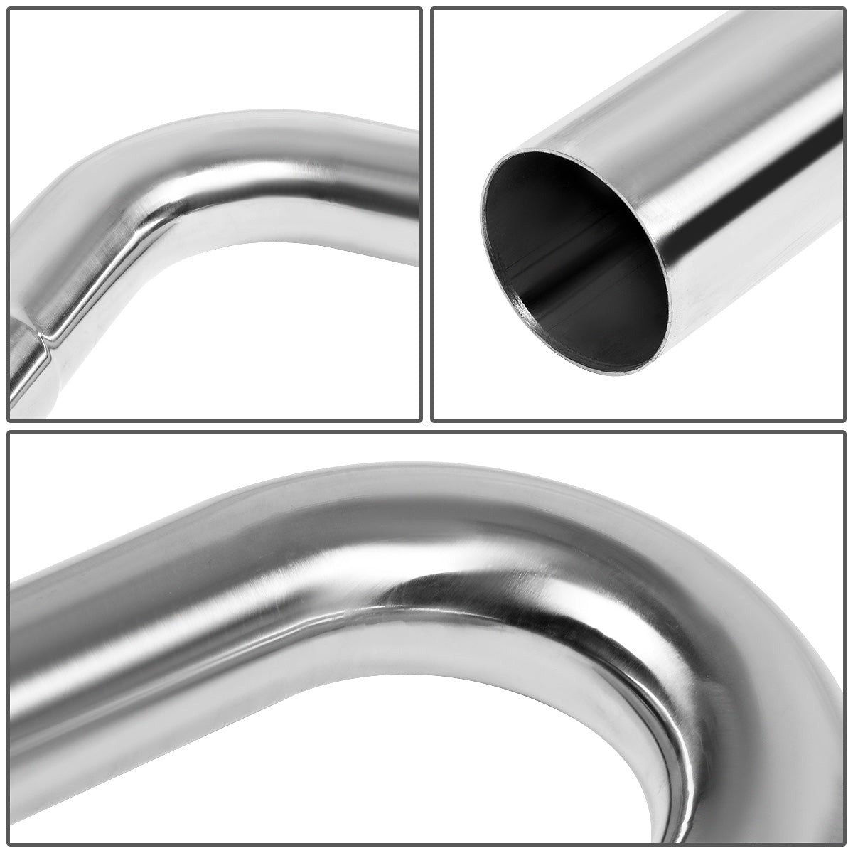 nan EXHAUST PIPES - UNIVERSAL PIPING KIT - POLISHED - 2.5"