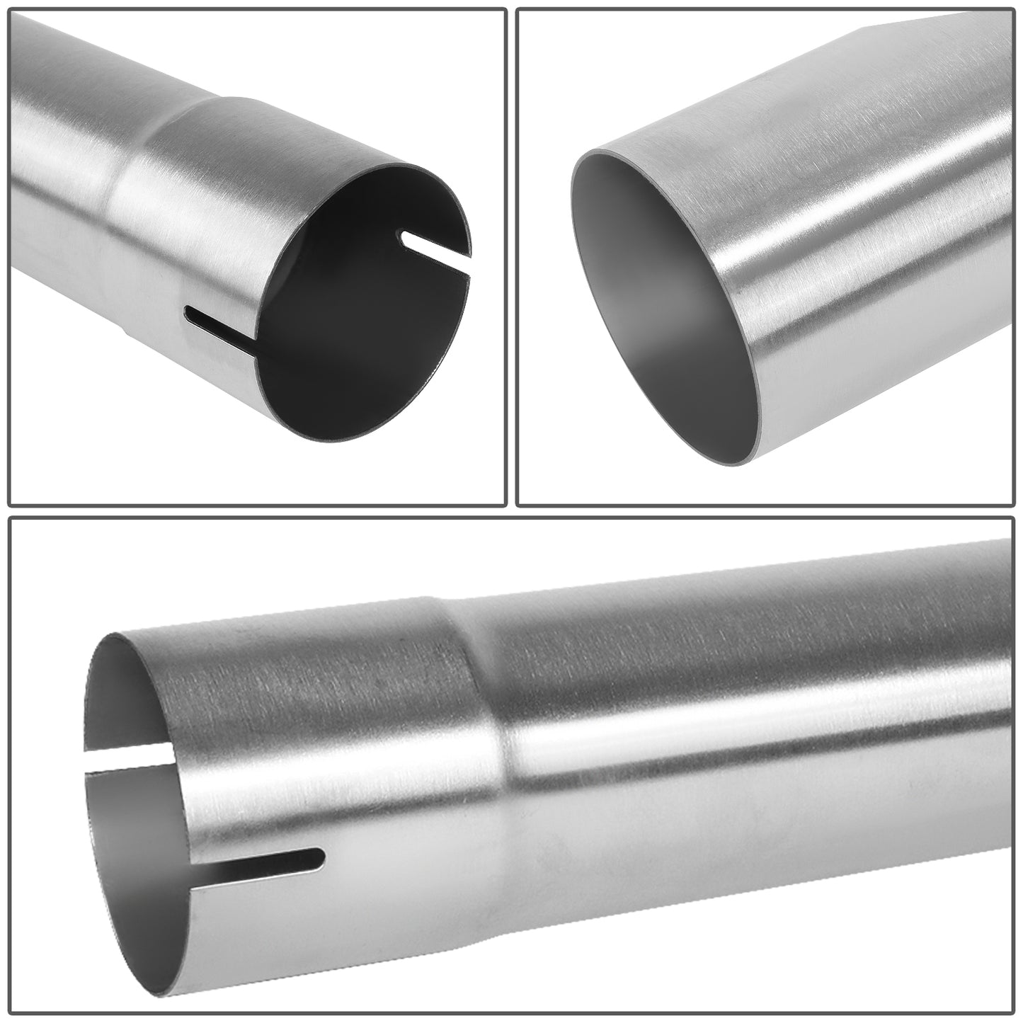 nan EXHAUST PIPES - STAINLESS STEEL - DIY CUSTOM PIPE - 8 PCS - 2.5”