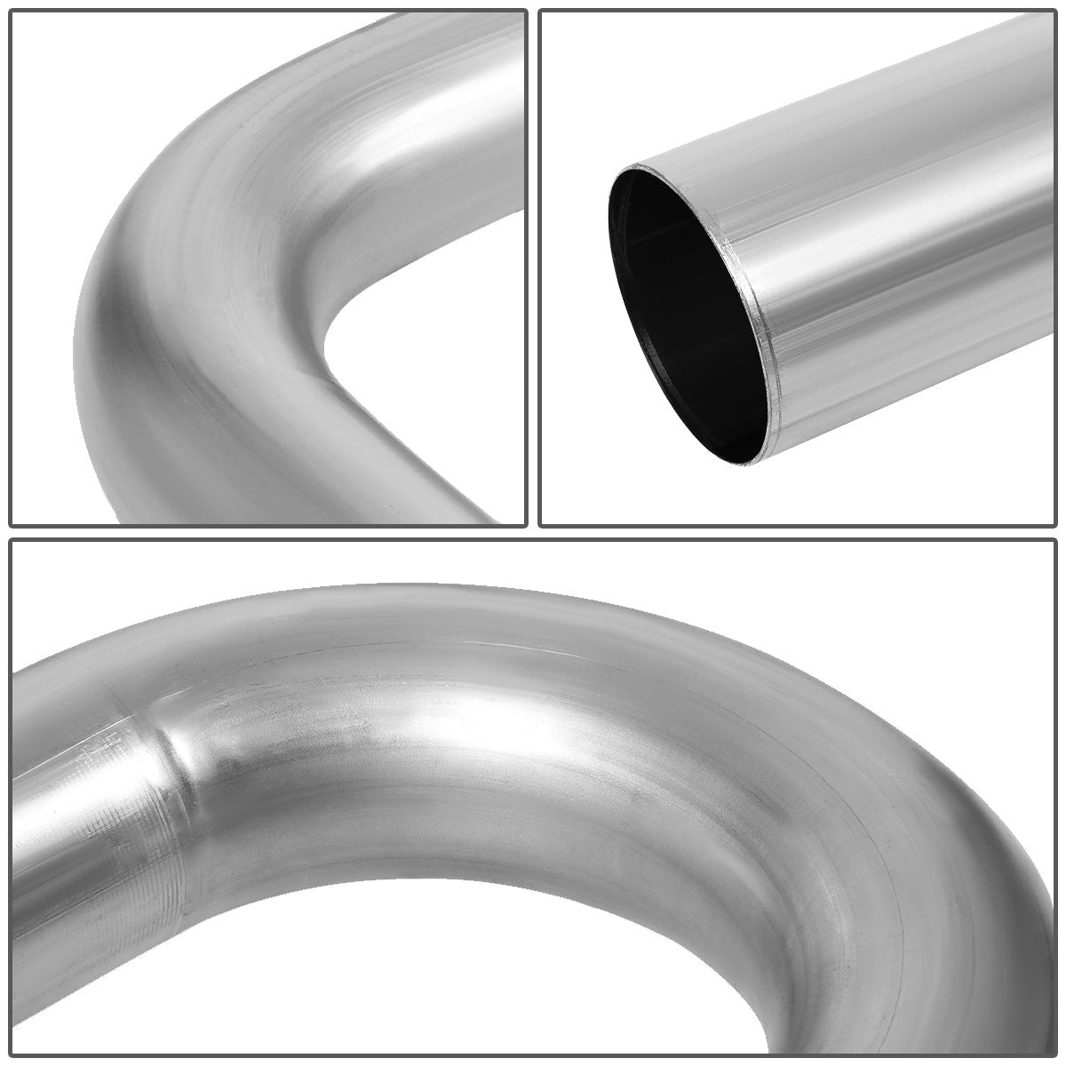 nan EXHAUST PIPES - UNIVERSAL PIPING KIT - POLISHED - 3"