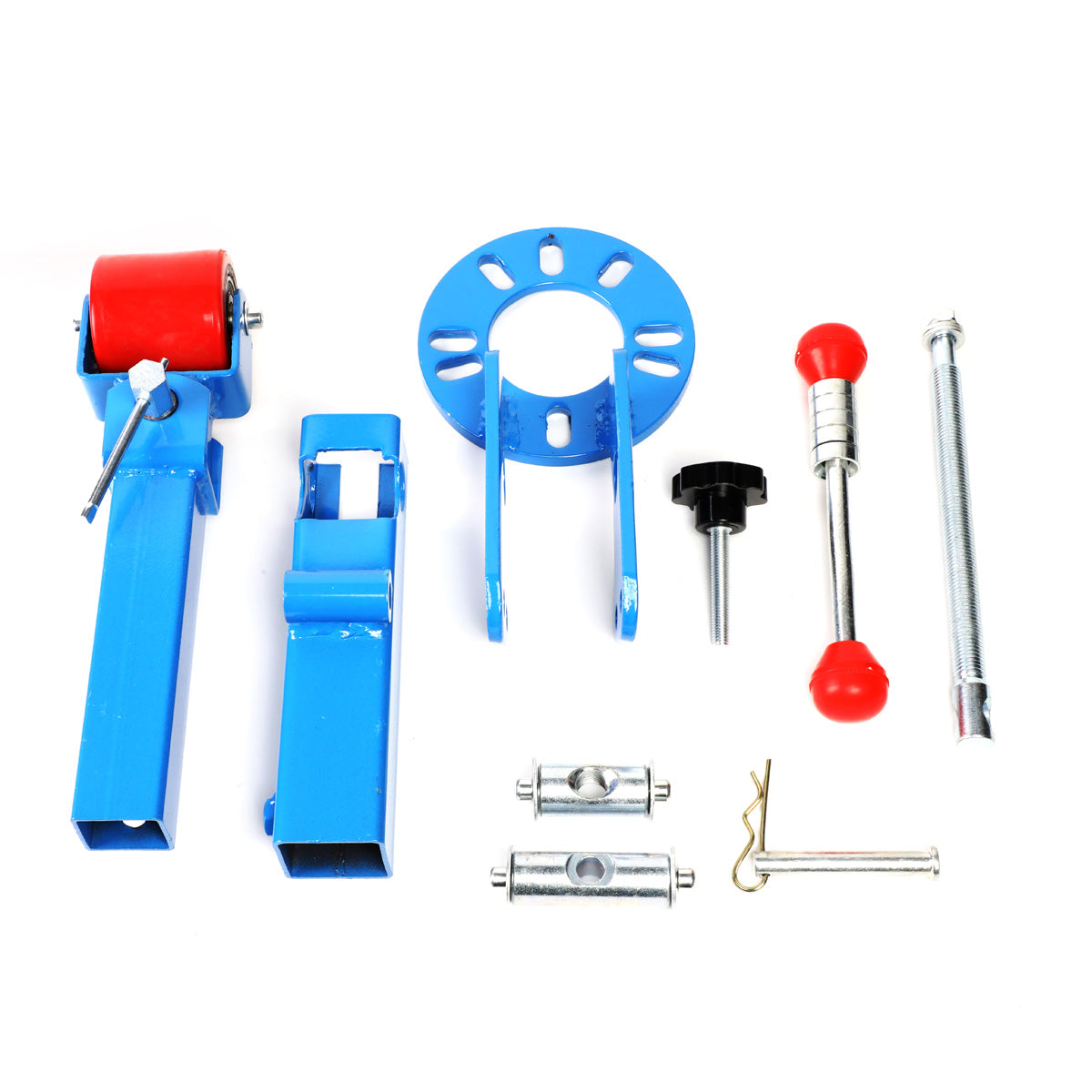 nan FENDER ROLLER - ADJUSTABLE - W/ LUG NUT SPACER RINGS - BLUE