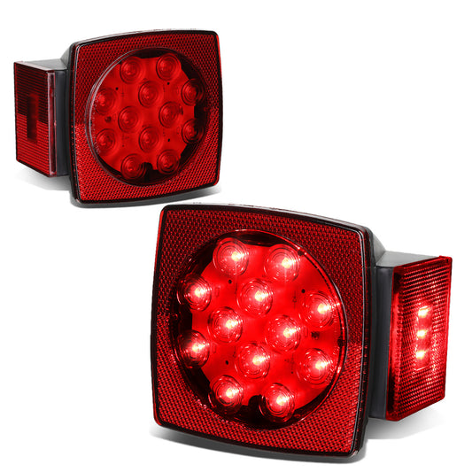 nan TRAILER LIGHTS - FITS 12V CAPABLE VEHICLES - FITS UNDER 80" WIDE APPLICATIONS - RED