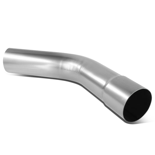 nan EXHAUST PIPE TUBING - BEND - 1PC - 2.5"-2.65" FLARED - OD CUSTOM 45 DEGREE - 18 GAUGE - STAINLESS STEEL