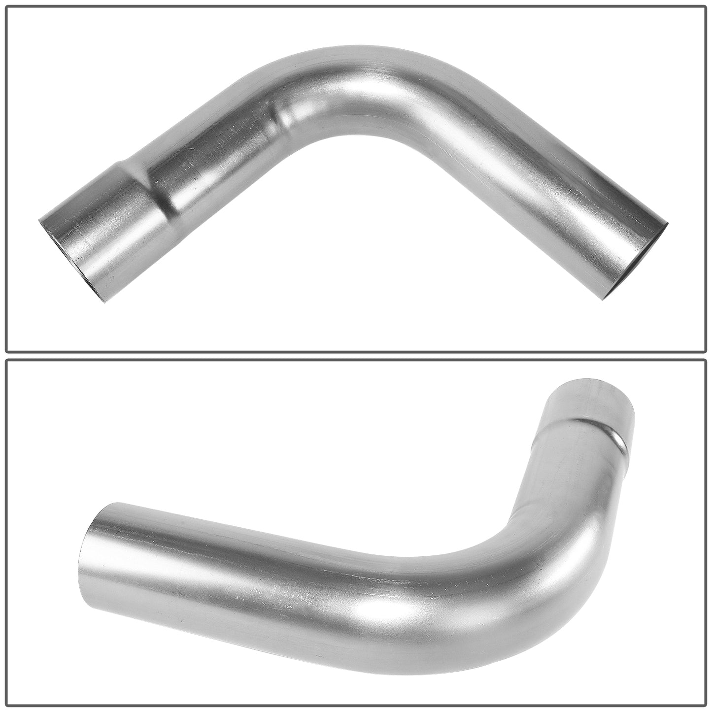 nan EXHAUST PIPE TUBING - L-BEND - 1PC - 3.0"-3.15" FLARED - OD CUSTOM 45 DEGREE - 18 GAUGE - STAINLESS STEEL