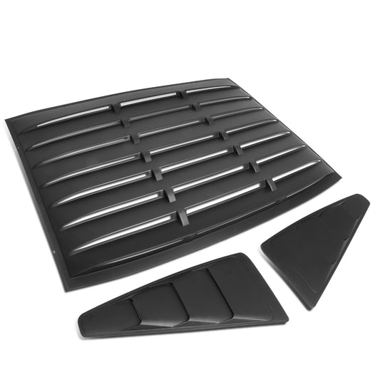 nan WINDOW LOUVER - 3PCS - 05-14 FORD MUSTANG - DOES NOT FIT CONVERTIBLE MODELS - BLACK