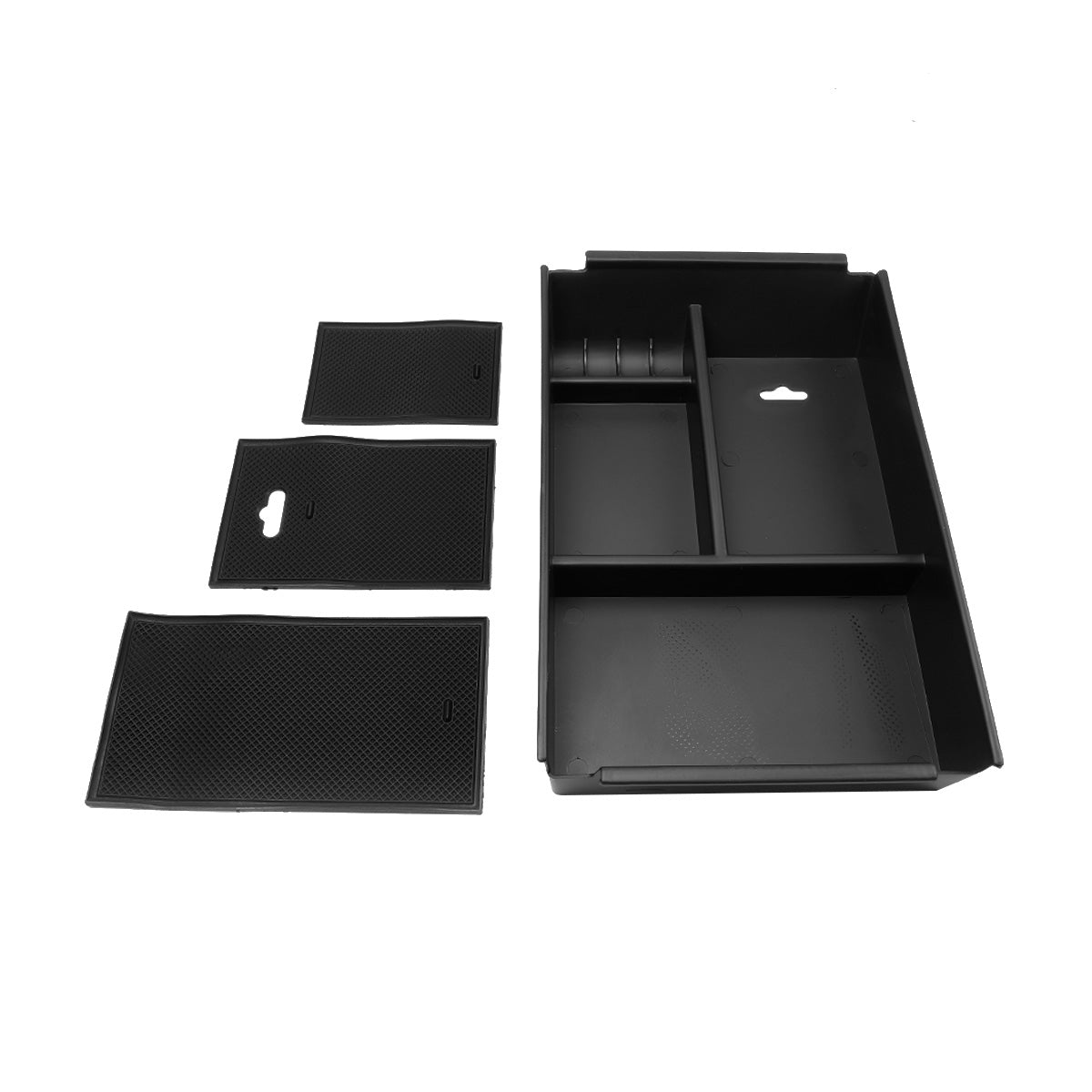 nan CENTER CONSOLE ORGANIZER TRAY - 09-14 FORD F-150 - DOES NOT FIT XL, XLT, LARIAT MODELS/DOES NOT FIT CENTER CONSOLES WITH BUILT IN COIN STORAGE - ONLY FITS MODELS WITH FACTORY BUCKET SEATS & FLOW THROUGH CENTER CONSOLES ( WITH FLOOR SHIFTER) (DOES NOT