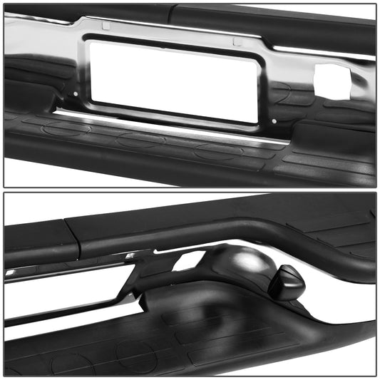 nan REAR STEP BUMPER - 99-06 CHEVY SILVERADO 1500, GMC SIERRA 1500 / 99-04 CHEVY SILVERADO 2500, GMC SIERRA 2500 / 2007 CHEVY SILVERADO 1500 CLASSIC, GMC SIERRA 1500 CLASSIC - FITS MODELS WITHOUT PARKING SENSOR HOLES - FITS FLEETSIDE / STYLESIDE MODELS -