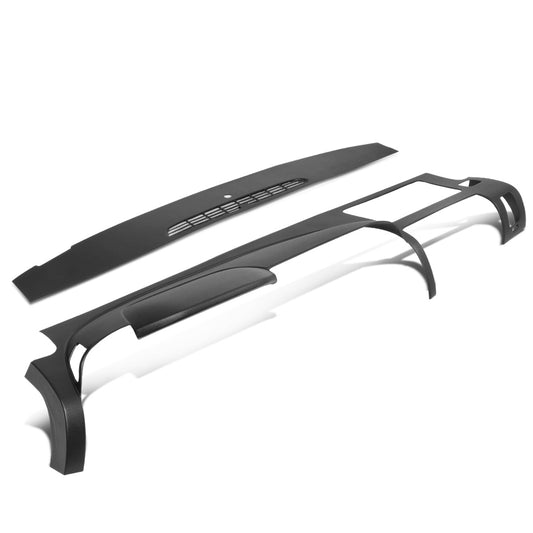 nan DASH BOARD COVER CAP - 07-13 CHEVY SILVERADO/GMC SIERRA - DOES NOT FIT LTZ, DENALI, SLT MODELS - BLACK - 2PCS