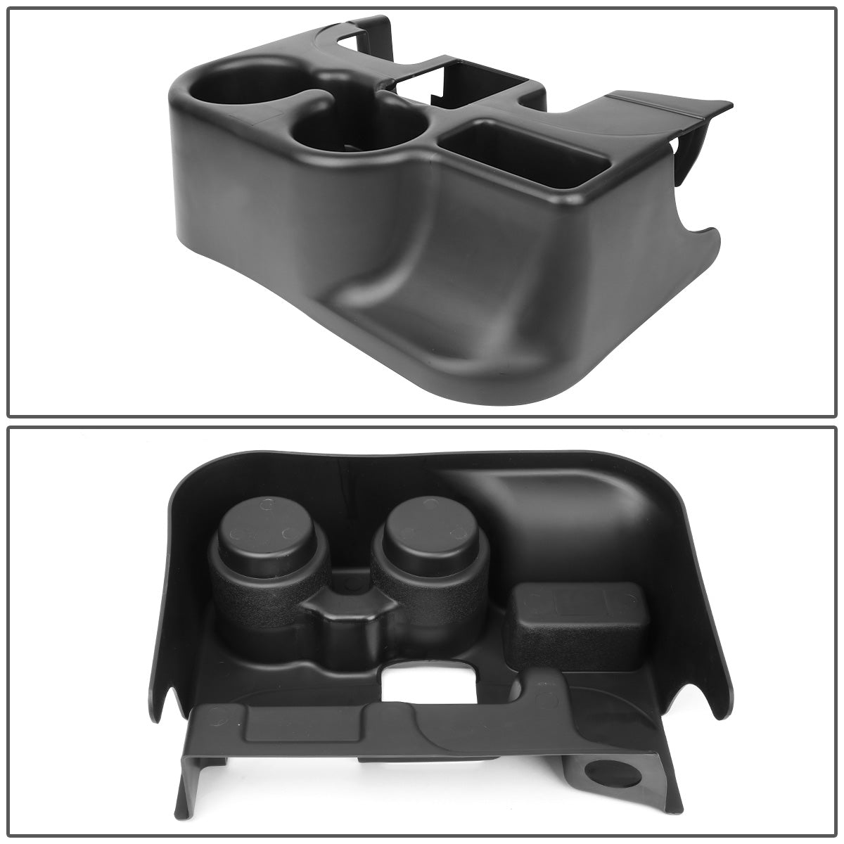 nan CENTER CONSOLE CUP HOLDER - 03-05 DODGE RAM 1500, 2500, 3500 - FITS 06-09 NON-SPORT INTERIOR PACKAGE MODELS / 10-12 NON-LARAMIE MODELS - FITS MODELS WITH 40/20/40 SPLIT SEATS - BLACK