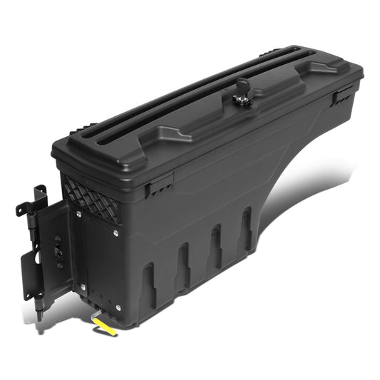 nan TRUCK BED WHEEL WELL LOCK BOX - 07-18 CHEVY SILVERADO 1500, GMC SIERRA 1500 / 07-19 CHEVY SILVERADO 2500HD, 3500HD, GMC SIERRA 2500HD, 3500HD / 2019 CHEVY SILVERADO 1500 LIMITED, GMC SIERRA 1500 LIMITED - DRIVER SIDE - BLACK