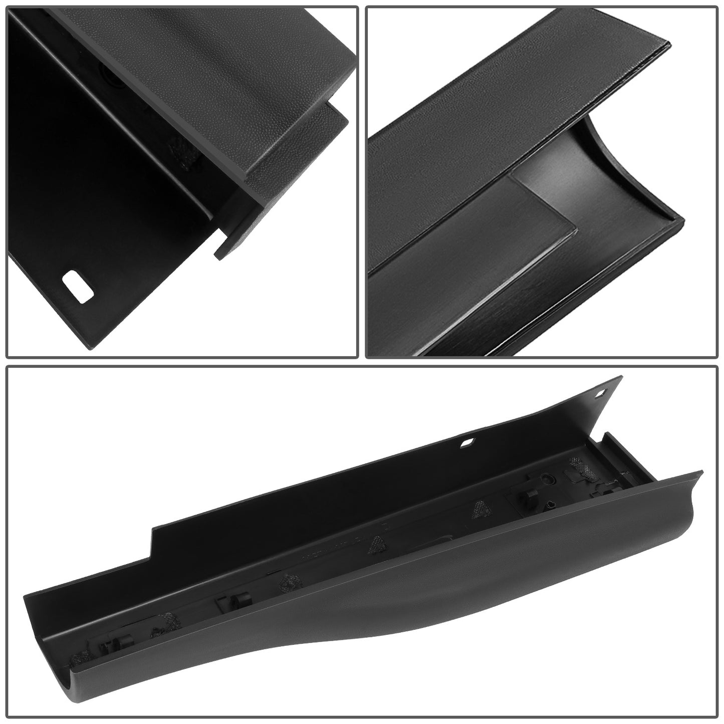 nan TAILGATE CAP COVER - 2PCS - 11-16 FOR F-250, F-350, F-450 SUPER DUTY - FITS MODELS WITH INTEGRATED TAIL GATE STEP - CENTER SECTION NOT INCLUDED - BLACK