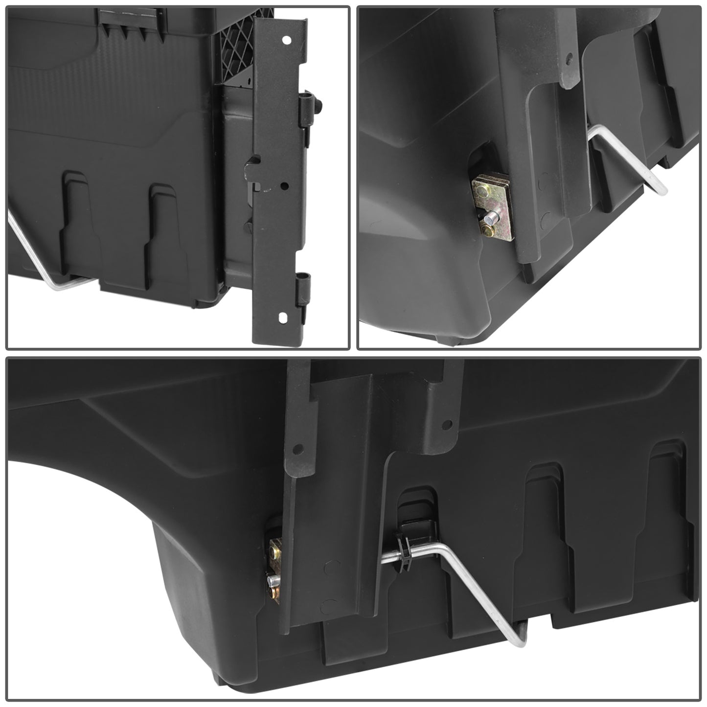 nan WHEEL WELL LOCK BOX - 17-20 FORD F-250, F-350 SUPER DUTY - DRILLING IS REQUIRED TO MOUNT TO VEHICLE - W/ LOCK - W/ KEY - DRIVER SIDE - BLACK