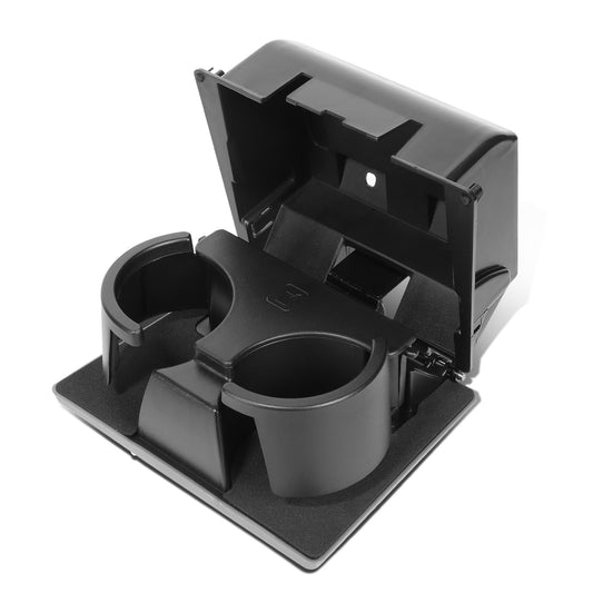 nan DASH BOARD CUP HOLDER INSERT - 08-16 FORD F-250, F-350, F-450, F-550 SUPER DUTY - TEXTURED - GRAY / BLACK