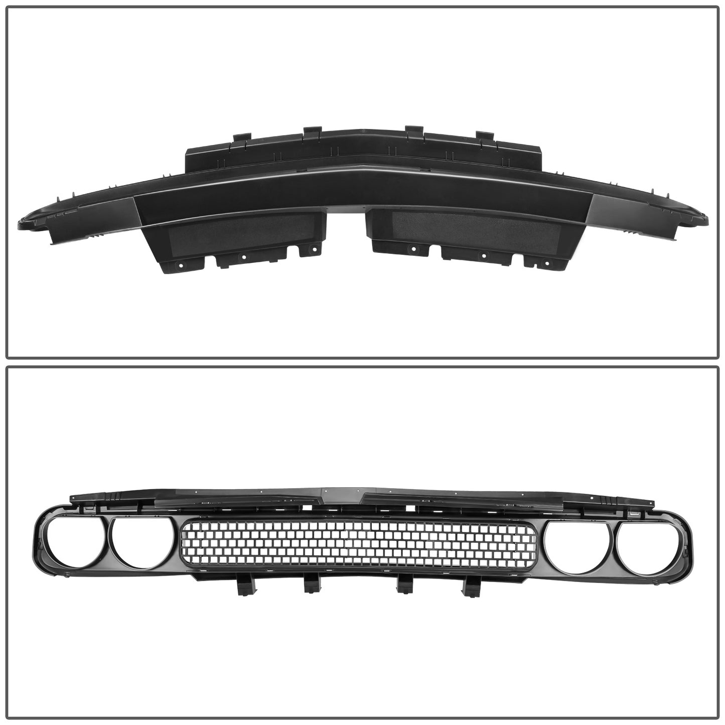nan FRONT BUMPER GRILLE - 08-14 DODGE CHALLENGER - MATTE BLACK