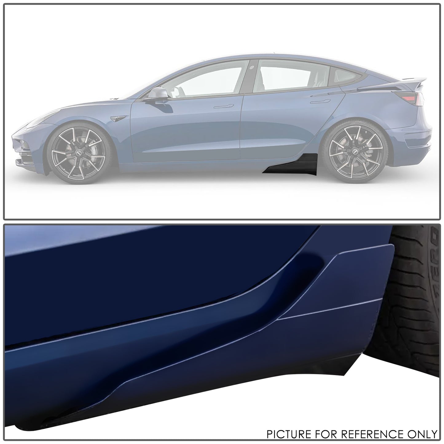 nan BODY KIT - 17-22 TESLA MODEL 3 - MATTE BLACK