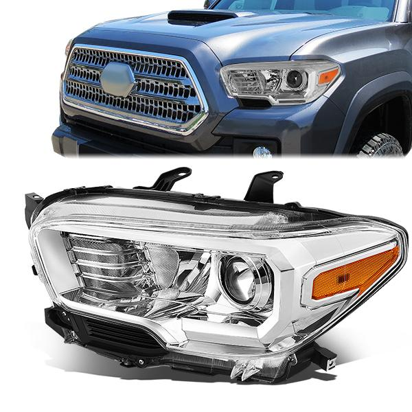 FAROS OE STYLE - 16-18 TOYOTA TACOMA - FITS MODELS W/O LED RUNNING LIGHTS - W/O FOG LAMPS - H11 LOW / H9 HIGH / 7440 SIGNAL / 2825 MARKER - LEFT