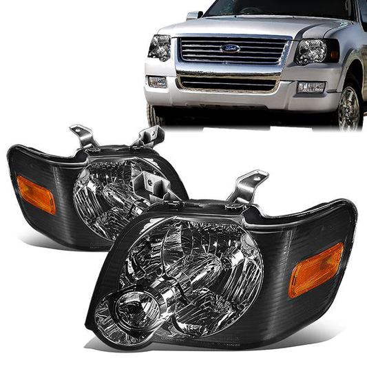 FAROS 06-10 FORD EXPLORER / 07-10 EXPLORER SPORT TRAC 4-DOOR - H13 LOW BEAM / HIGH BEAM - SMOKE HOUSING / AMBER CORNER