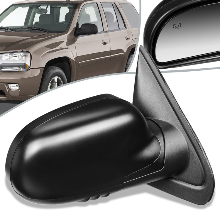 RETROVISOR MIRROR - OEM - 06-08 CHEVY TRAILBLAZER / 06-08 ISUZU ASCENDER - POWERED - HEATED - PAINTABLE - BLACK - RIGHT
