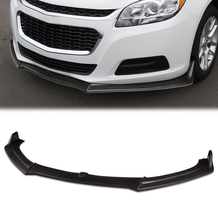 LIP FRONTAL 13-18 CHEVY MALIBU - REQUIRES DRILLING BUMPER FOR INSTALLATION - 3PC - MATTE BLACK