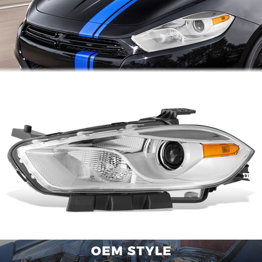 FAROS OE STYLE - 13-16 DODGE DART - CHROME HOUSING - LEFT SIDE