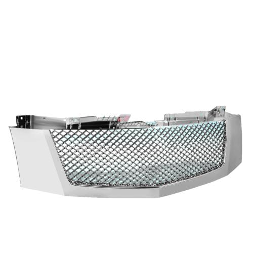 PARRILLA GRILLE - 07-14 CADILLAC ESCALADE , ESV , EXT - DIAMOND MESH STYLE - CHROME
