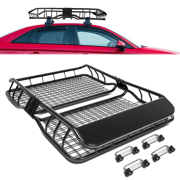 PORTAEQUIPAJE ROOF CARGO BASKET - 36" - W/ WIND FAIRING - BLACK