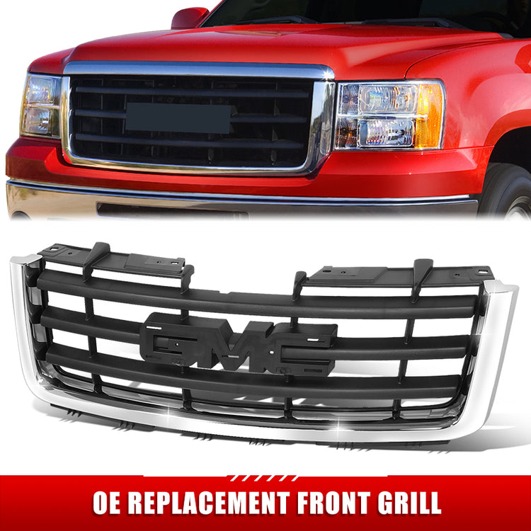 PARRILLA GRILLE - GC SERRA '07-'11/ GRILLE ASS'Y 07-13/ MAT-LACK W/CHROME MLDG/ (TEXTURED INNER)(1500/HYBRID)/ (SLE/SLT/SL MODEL)//PARTS.NO,GM1200573//OEM NO,22761792