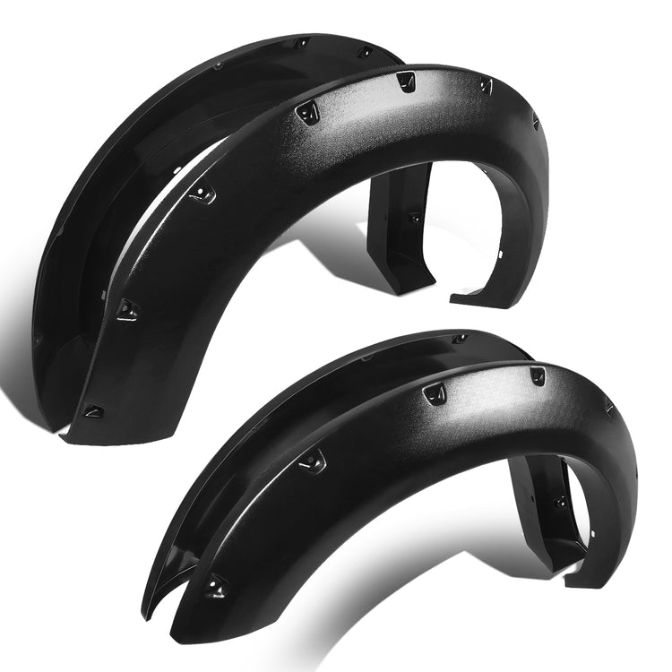 CANTONERAS 11-16 FORD F-250, F-350 SUPER DUTY - POCKET-RIVETED STYLE - TEXTURED - MATTE BLACK