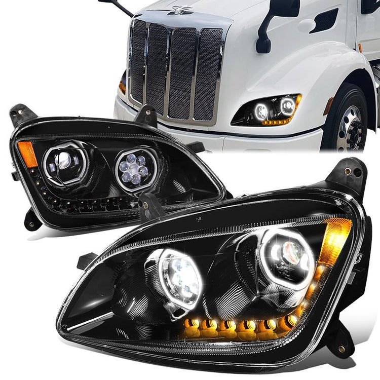 FAROS 11-20 PETERBILT 579 - LED - BLACK