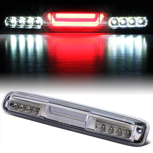 LUZ DE FRENO 99-06 CHEVY SILVERADO 1500, 2500, 3500, HD MODELS, GMC SIERRA 1500, 2500, 3500, HD MODELS / 2007 SILVERADO 1500, 2500, 3500, HD MODELS CLASSIC, SIERRA 1500, 2500, 3500 , HD MODELS CLASSIC - 3D - LED - CHROME