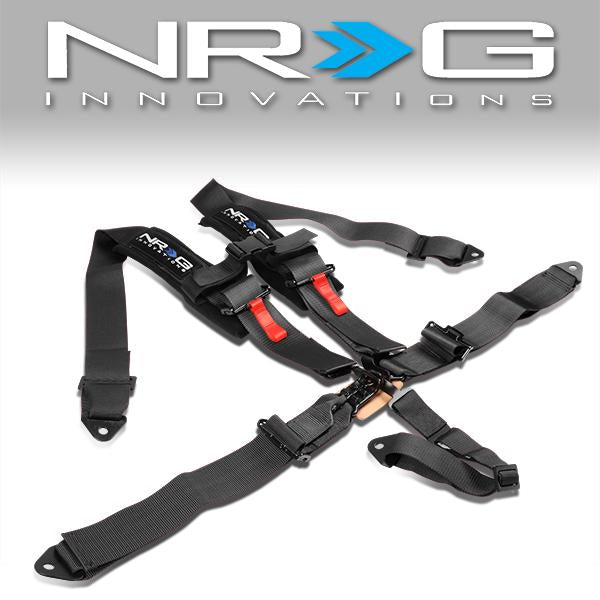 CINTURON RACING 5 POINT - LATCH LINK - BLACK