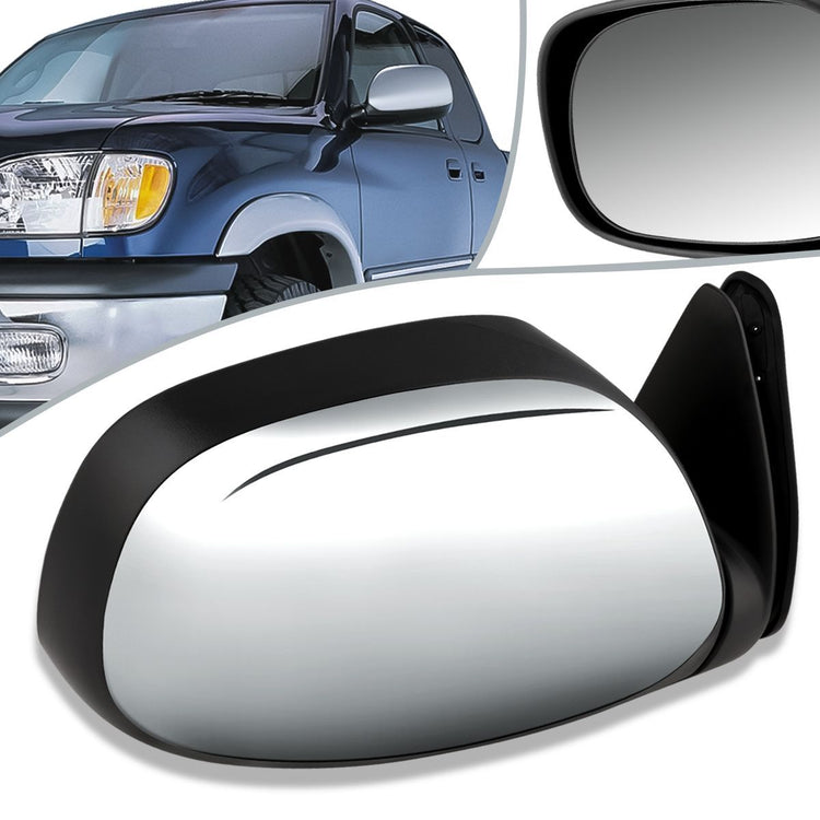 RETROVISOR MIRROR - OEM - 00-04 TOYOTA TUNDRA - POWERED - HEATED - CHROME - RIGHT
