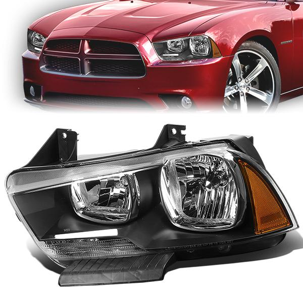 FAROS OE STYLE - 11-14 DODGE CHARGER - W/ HALOGEN HEADLAMPS - H11 LOW BEAM / 9005 HIGH BEAM - LEFT