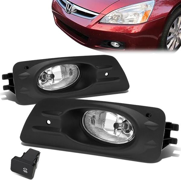 FAROS DE NIEBLA 06-07 HONDA ACCORD 4-DR - W/ SWITCH - H11 BULB - CLEAR