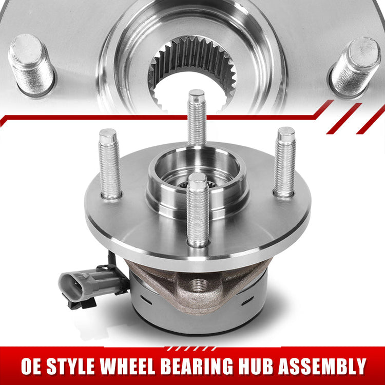 MASA DE RUEDA WHEEL HUBS & BEARINGS - CHEVROLET COBALT 2005-2010 / PONTIAC G5 2007-2010 / PONTIAC PURSUIT 2005-2006 / SATURN ION 2003-2007 - FITS MODELS WITH ABS & 4 LUG HUBS